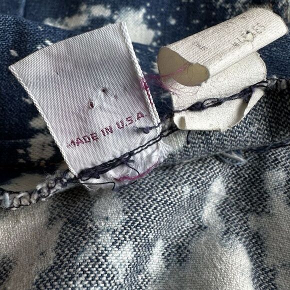 Vintage Wrangler Bleached Denim Blazer Jacket S | Western Grunge Streetwear - Picture 7 of 8